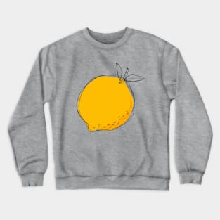 Lemon Hand Drawn Crewneck Sweatshirt